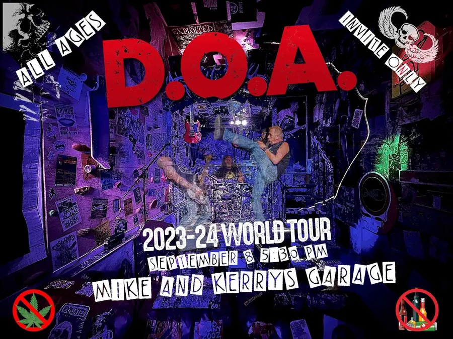 D.O.A. Garage show poster