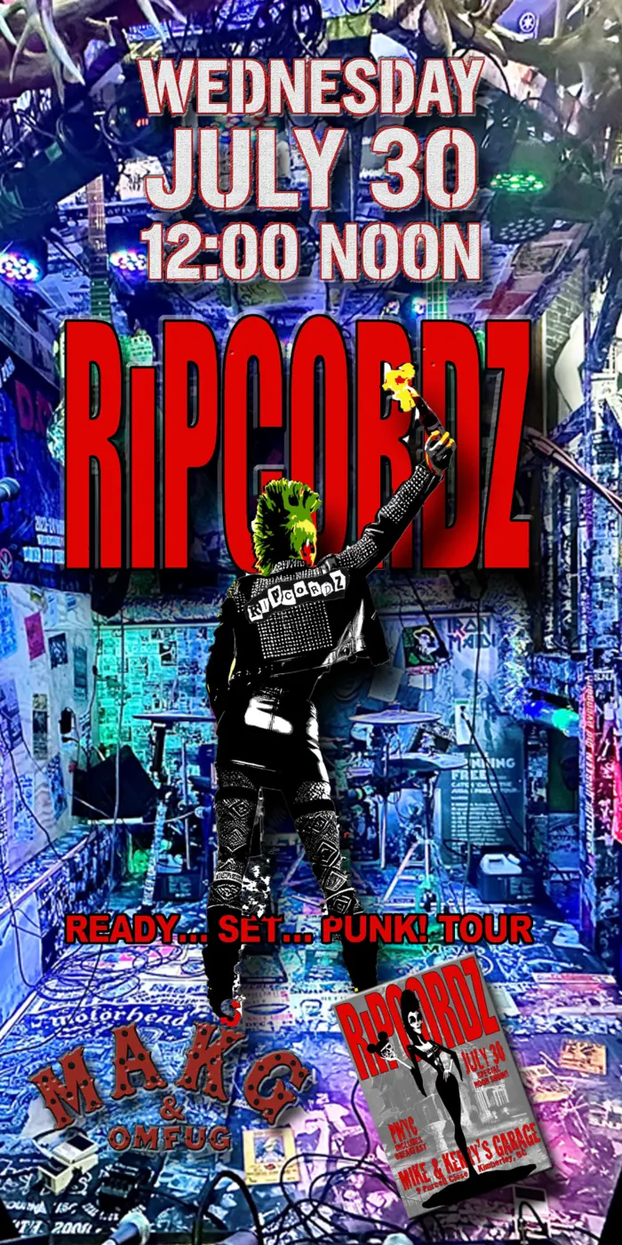 Ripcordz Garage show poster
